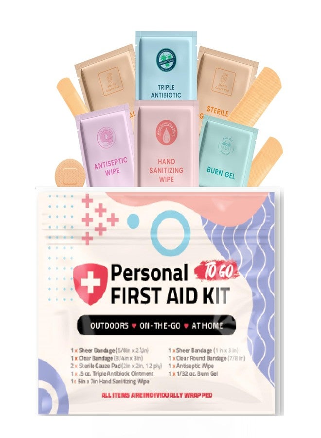 pH Advantage First Aid Emergency Medical Kit Mini and Travel Size - | Great for Kids, Schools, Business, Hiking, Camping | Wound Care Products (Abstract) (1) - Image 1
